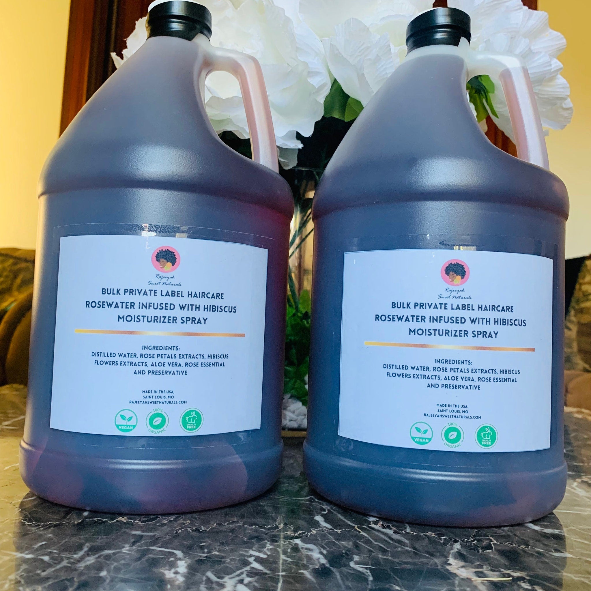 Packaging view of Private Label Rosewater Gallon - Wholesale Skin Care