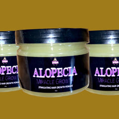Person applying alopecia growth serum to scalp with dropper, showcasing precise application technique