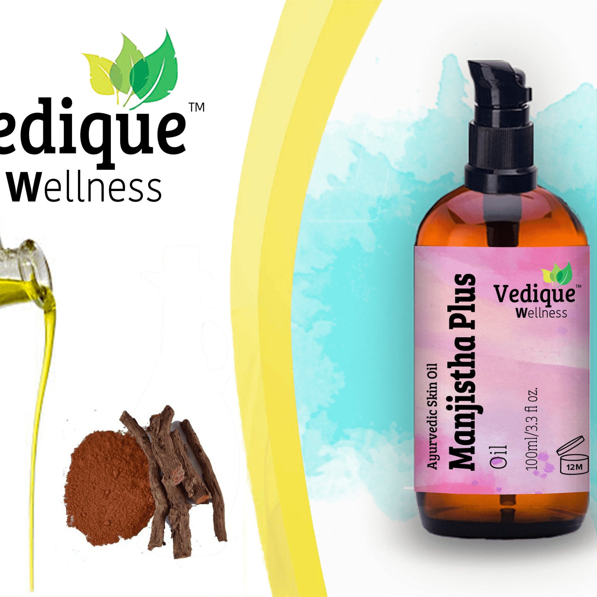 Packaging view of All-Natural Manjistha Ayurvedic Skin Oil