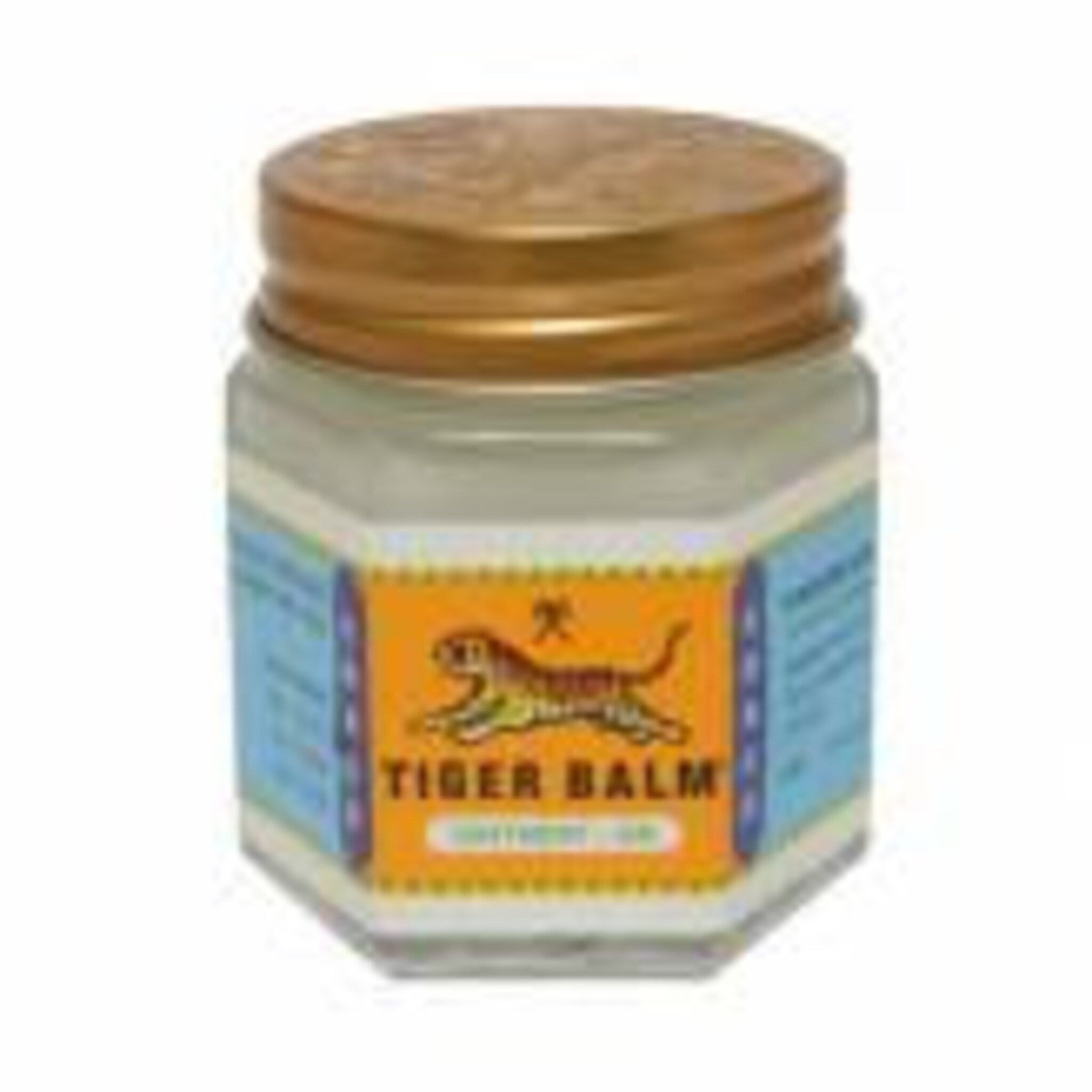 Close-up of White Tiger Balm being gently massaged into skin with fingertips for relief