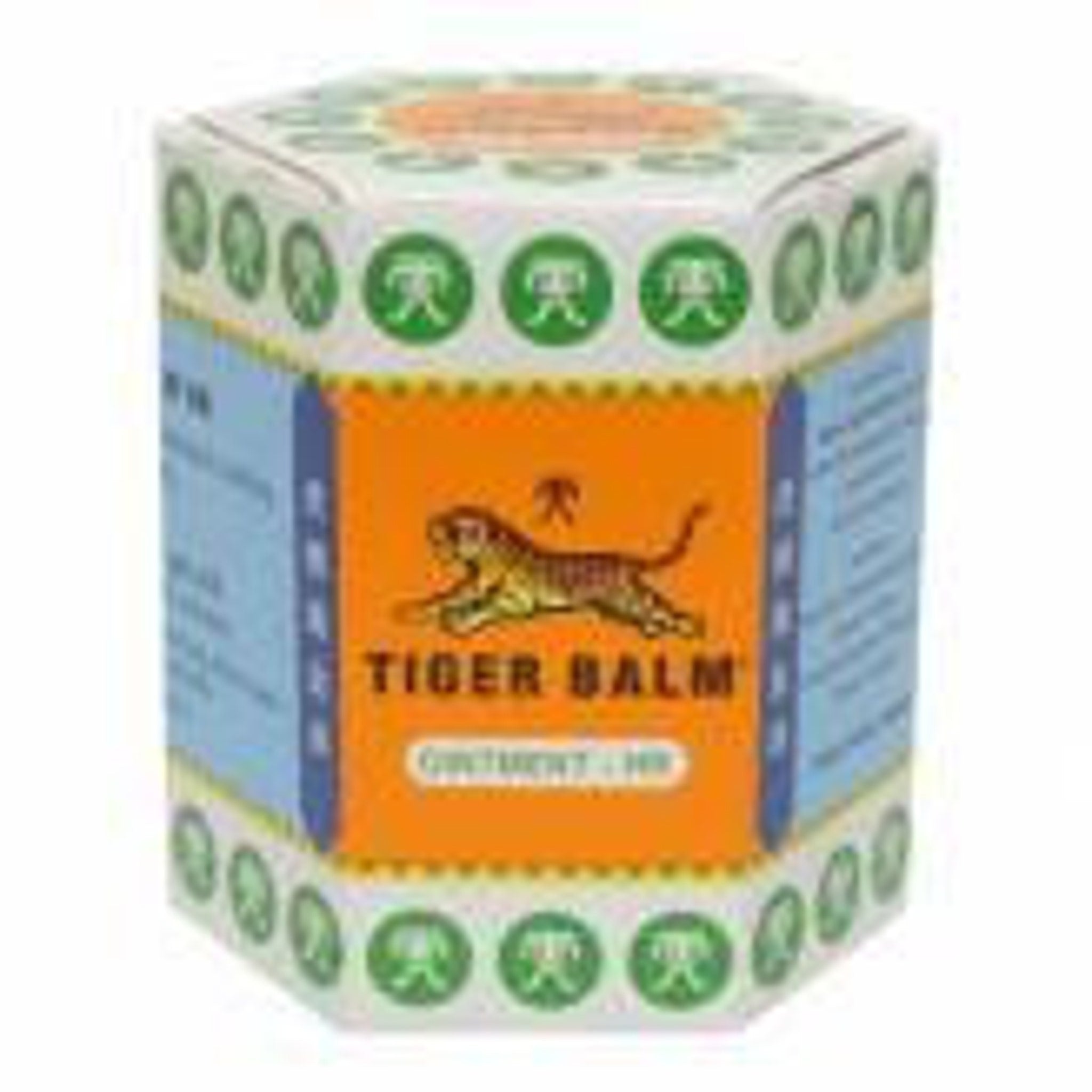 White Tiger Balm jar with minimalist silver lid and sleek labeling on a neutral-toned surface