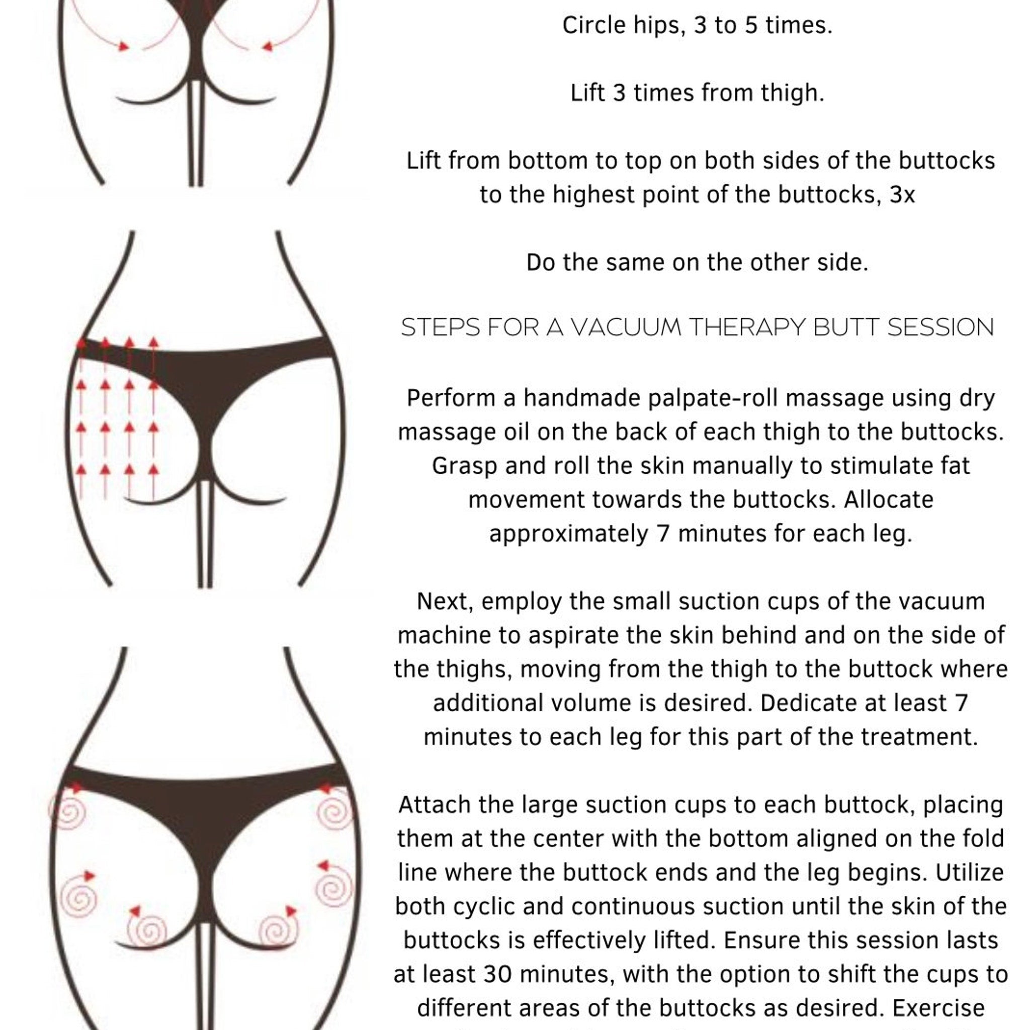 Usage example of Body Sculpting  Lift Guide Vacuum Therapy BBL Cupping for Contouring  90 Pages