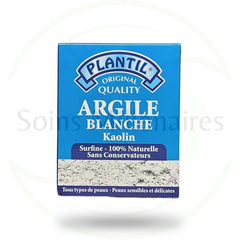 Argile Blanche Kaolin box, blue and white with Plantil logo and text, for sensitive skin