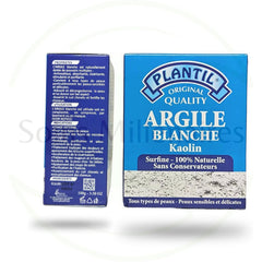Argile blanche product box, blue and white, Plantil brand name visible, for sensitive skin