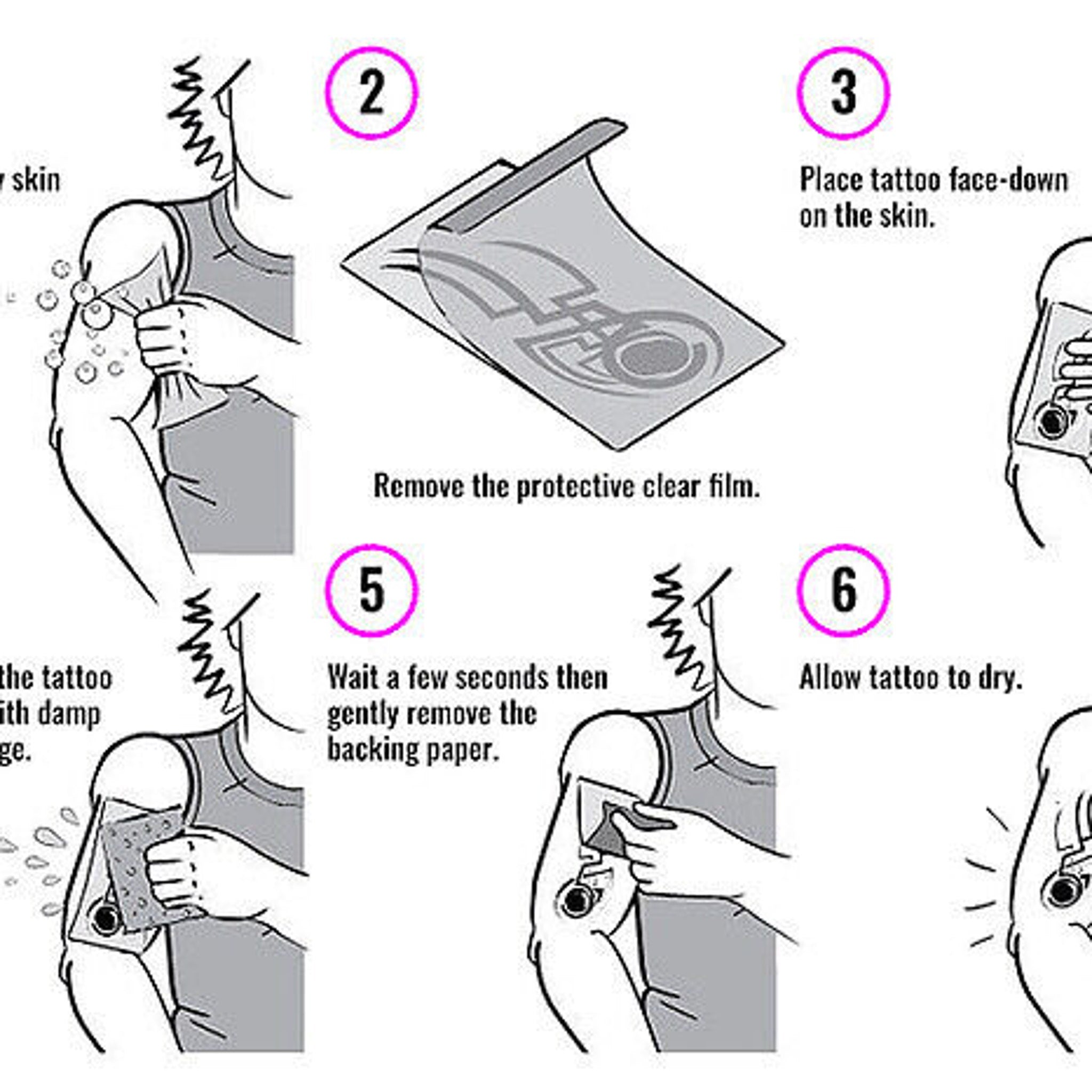 Close-up detail of waterproof crown tattoo showing intricate metallic design on skin with natural lighting