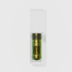 Side view of chameleon liquid eye shadows in iridescent shades with doe-foot applicators