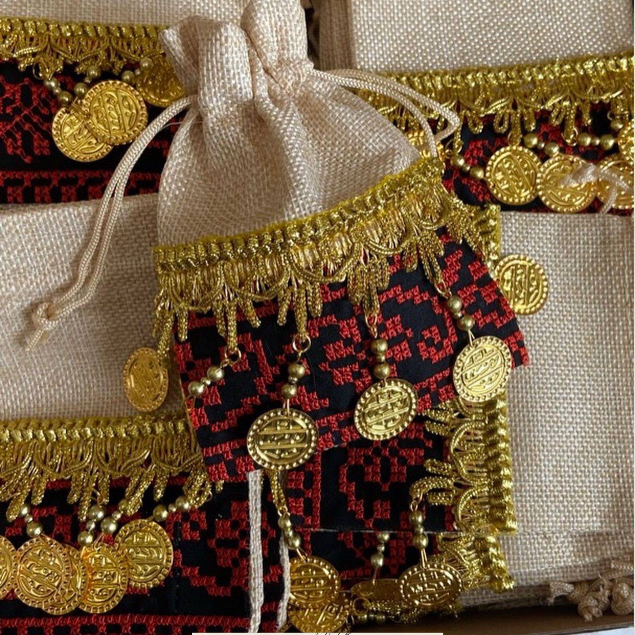 Detailed close-up of 50 Premium Skincare Bags for Weddings Showers  Special Events 