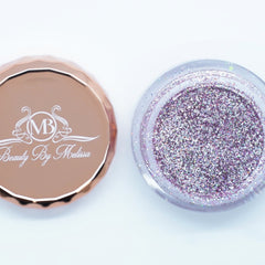 Alternative angle of Pink  Lavender Fine Glitter Eye Shadow - Bougie Niece