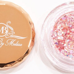 Alternative angle of Pink Glitter Eyeshadow by On Pointé