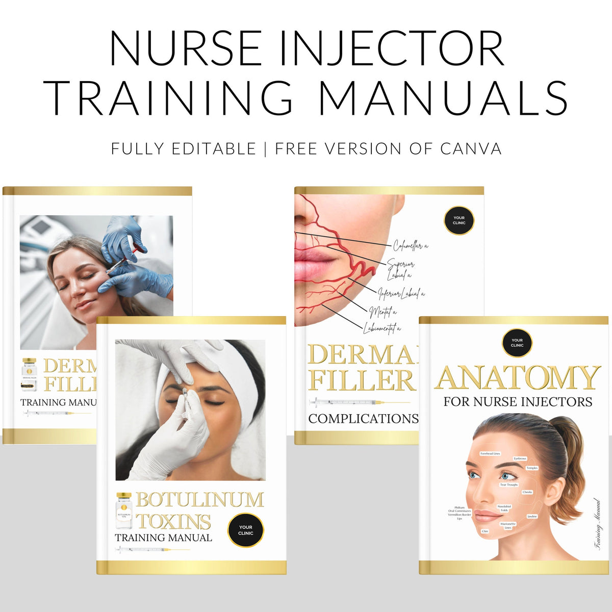 Main product view of Aesthetic Injector Training Guide Botox Dermal Fillers  Anatomy for Nurses