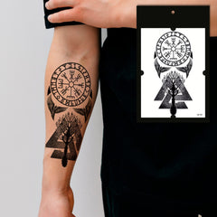 Main product view of Temporary Viking Runes  Yggdrasil Tree Tattoos  Realistic  Skin-Safe