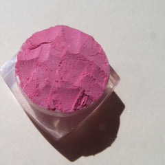 Alternative angle of Soft Sheer Pink Vegan Mineral Eyeshadow - Bubblegum Loose Pigment Carmine-Free