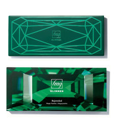 Makeup palette with green geometric design, fmg Glimmer brand, Mega Palette style