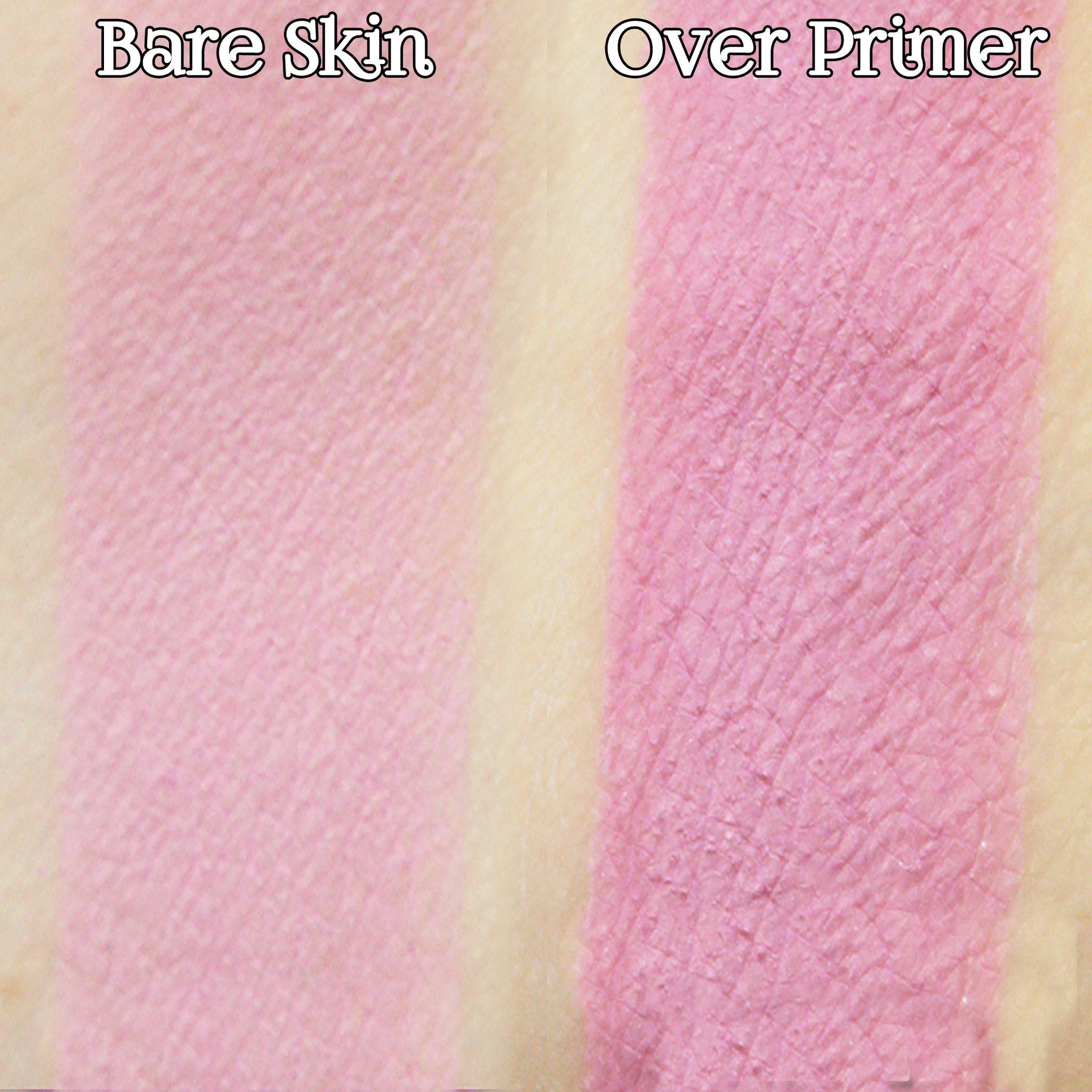 Cherry blossom pink matte eyeshadow being applied with a fluffy brush for soft, blended look