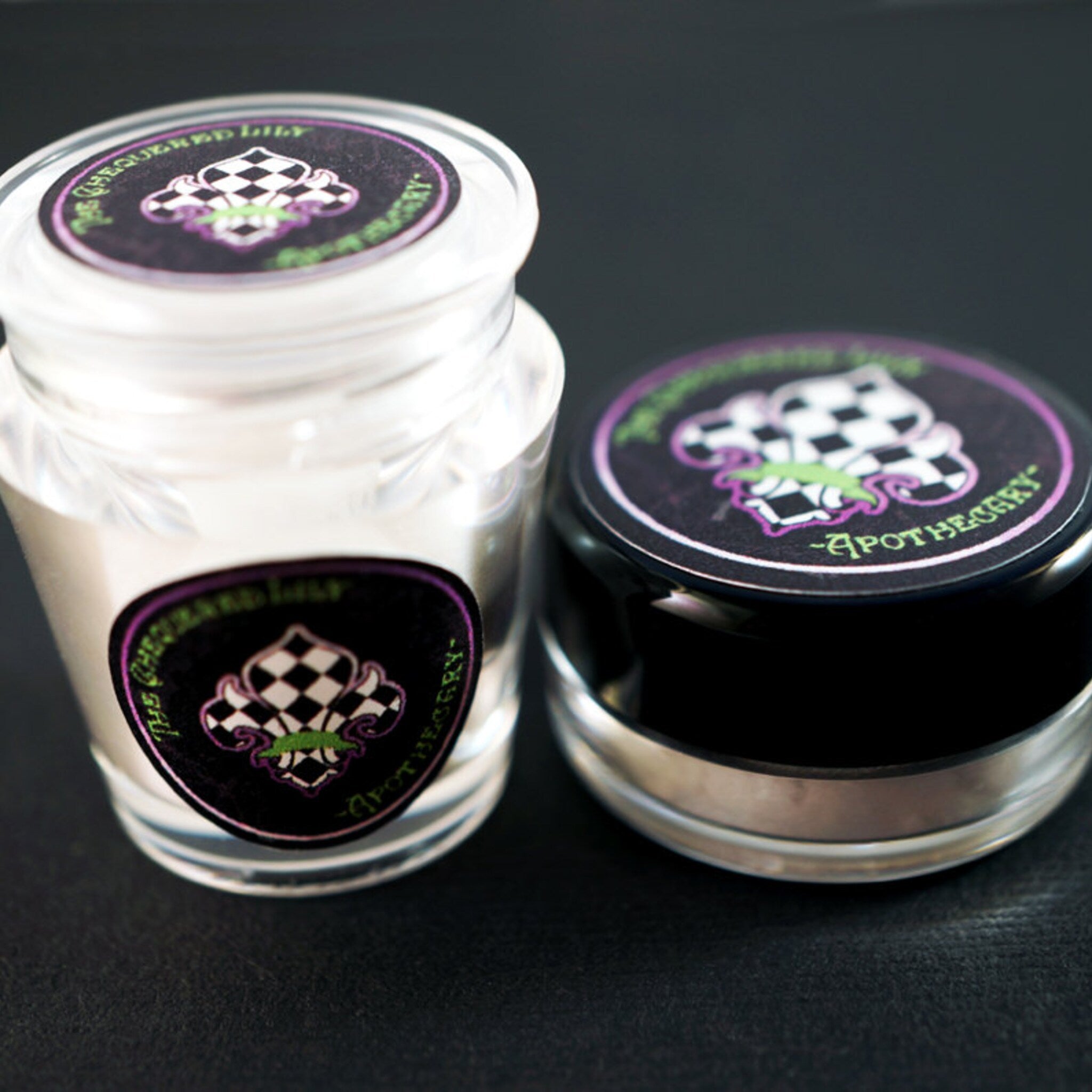 Close-up of iridescent copper shimmer in smoky plum eyeshadow with metallic purple base